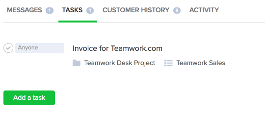 Ticket Tasks