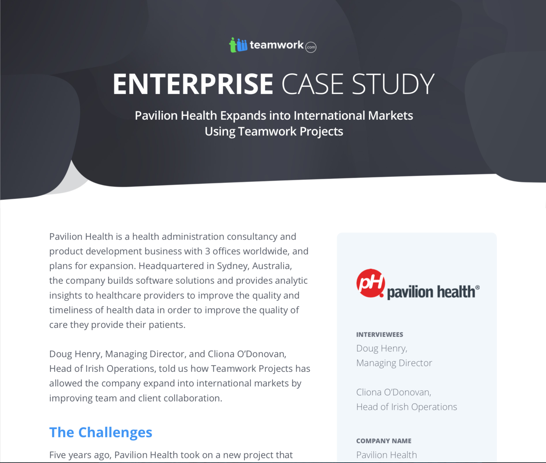 Case study on teamwork with questions picture